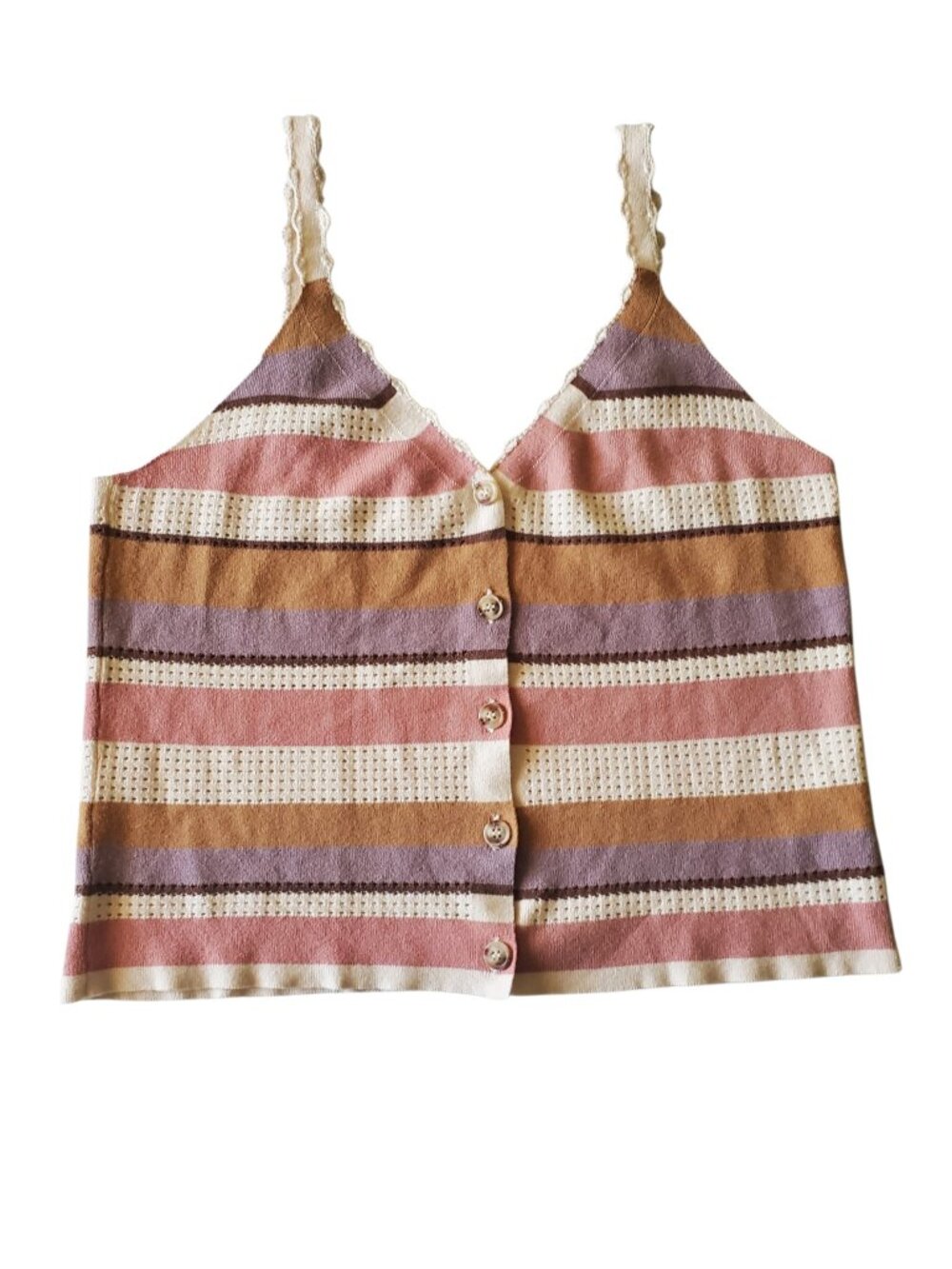 Hem‎ and Thread Sweetheart Neck Tank Y2K Large
